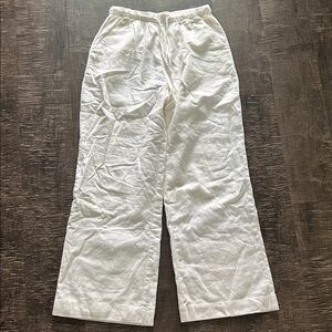 Abercrombie White Linen Pants